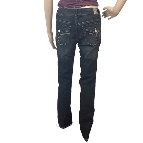 PARIS Blues Black Wash Straight Leg Jeans. Y2K - Picture 6 of 12